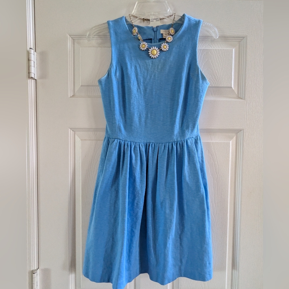 J. Crew Blue Midi Dress